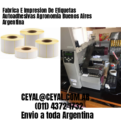 Fabrica E Impresion De Etiquetas Autoadhesivas Agronomia Buenos Aires Argentina