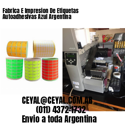 Fabrica E Impresion De Etiquetas Autoadhesivas Azul Argentina