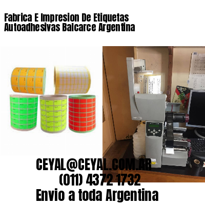 Fabrica E Impresion De Etiquetas Autoadhesivas Balcarce Argentina