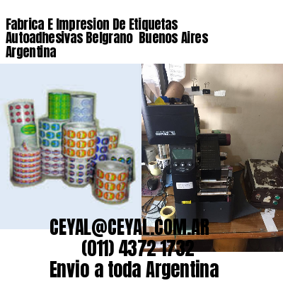 Fabrica E Impresion De Etiquetas Autoadhesivas Belgrano  Buenos Aires Argentina