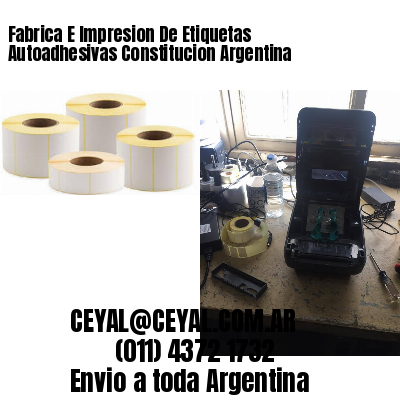 Fabrica E Impresion De Etiquetas Autoadhesivas Constitucion Argentina