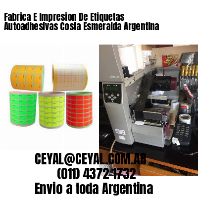 Fabrica E Impresion De Etiquetas Autoadhesivas Costa Esmeralda Argentina