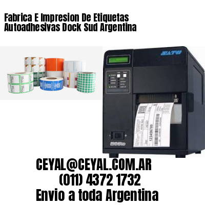 Fabrica E Impresion De Etiquetas Autoadhesivas Dock Sud Argentina