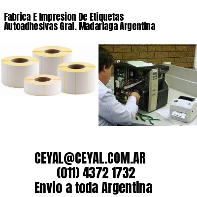 Fabrica E Impresion De Etiquetas Autoadhesivas Gral. Madariaga Argentina