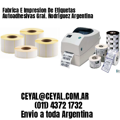 Fabrica E Impresion De Etiquetas Autoadhesivas Gral. Rodríguez Argentina