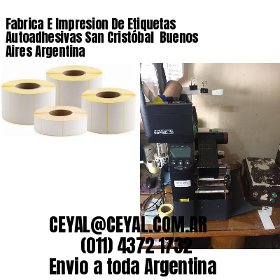 Fabrica E Impresion De Etiquetas Autoadhesivas San Cristóbal  Buenos Aires Argentina