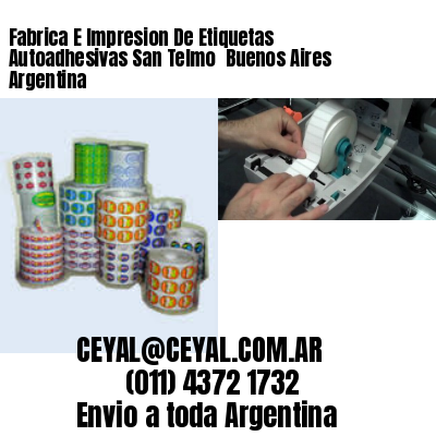 Fabrica E Impresion De Etiquetas Autoadhesivas San Telmo  Buenos Aires Argentina