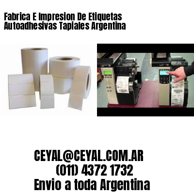 Fabrica E Impresion De Etiquetas Autoadhesivas Tapiales Argentina