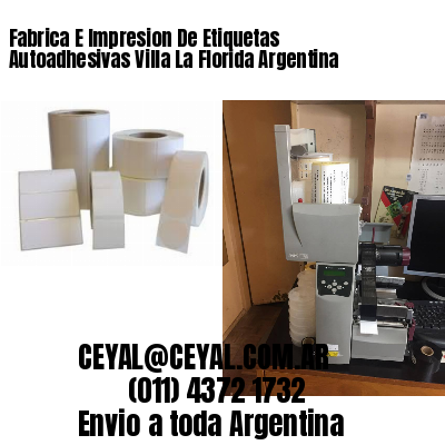 Fabrica E Impresion De Etiquetas Autoadhesivas Villa La Florida Argentina