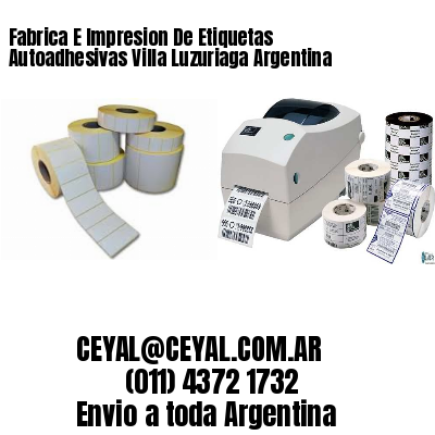 Fabrica E Impresion De Etiquetas Autoadhesivas Villa Luzuriaga Argentina