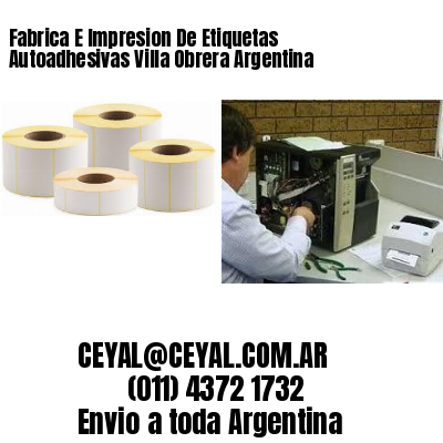 Fabrica E Impresion De Etiquetas Autoadhesivas Villa Obrera Argentina