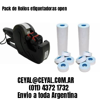 Pack de Rollos etiquetadoras open