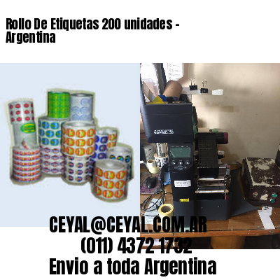 Rollo De Etiquetas 200 unidades – Argentina