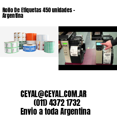 Rollo De Etiquetas 450 unidades – Argentina