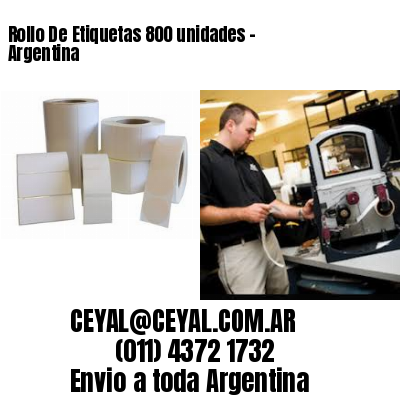 Rollo De Etiquetas 800 unidades – Argentina