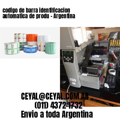 codigo de barra identificacion automatica de produ – Argentina