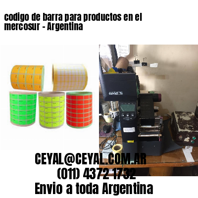 codigo de barra para productos en el mercosur – Argentina