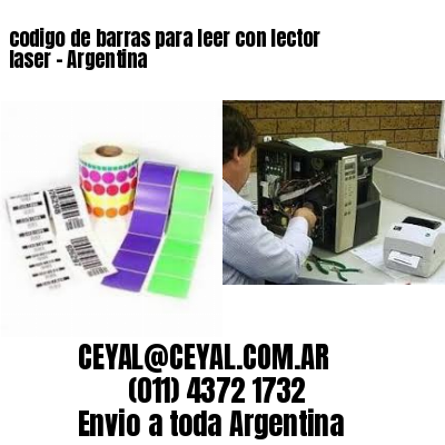 codigo de barras para leer con lector laser – Argentina