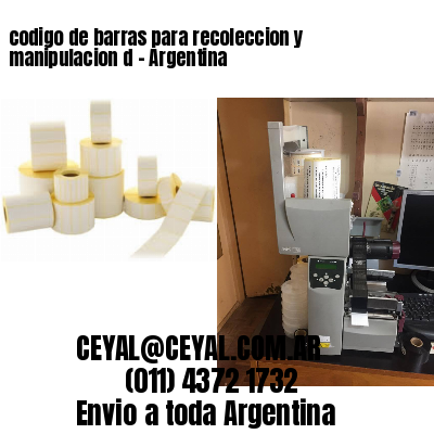 codigo de barras para recoleccion y manipulacion d – Argentina