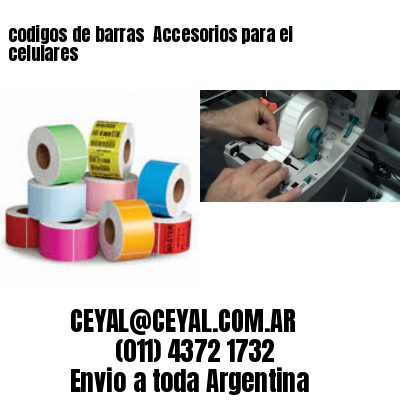 codigos de barras 	Accesorios para el celulares