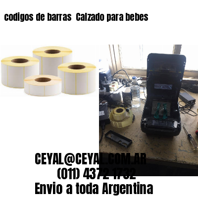 codigos de barras 	Calzado para bebes