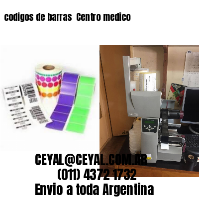 codigos de barras 	Centro medico