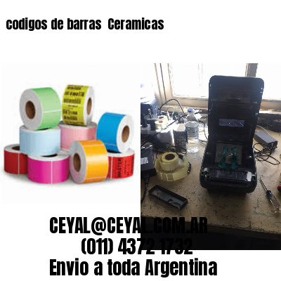 codigos de barras 	Ceramicas