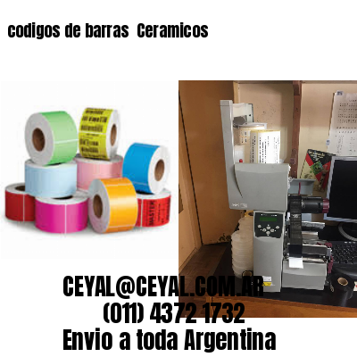 codigos de barras 	Ceramicos