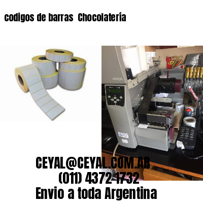 codigos de barras 	Chocolatería