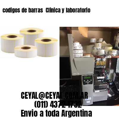 codigos de barras 	Clinica y laboratorio