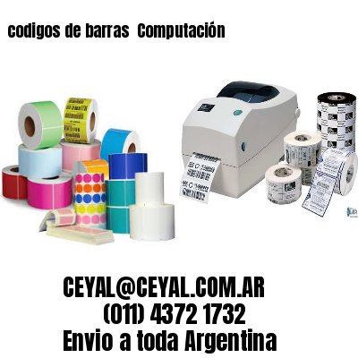 codigos de barras 	Computación