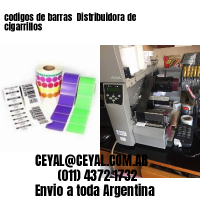 codigos de barras 	Distribuidora de cigarrillos