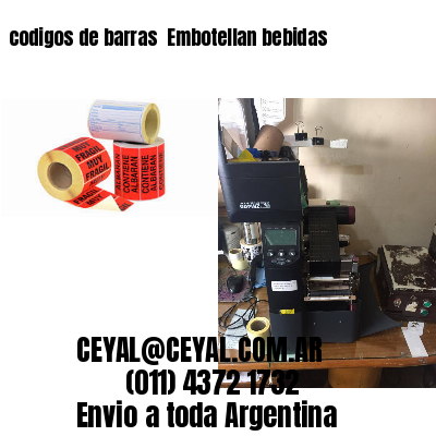 codigos de barras 	Embotellan bebidas