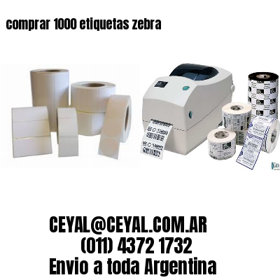 comprar 1000 etiquetas zebra