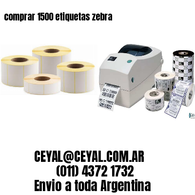 comprar 1500 etiquetas zebra