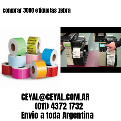 comprar 3000 etiquetas zebra