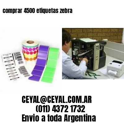 comprar 4500 etiquetas zebra