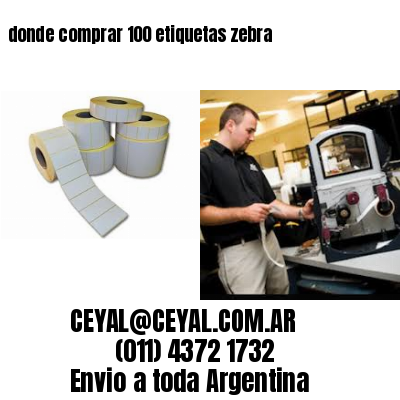 donde comprar 100 etiquetas zebra