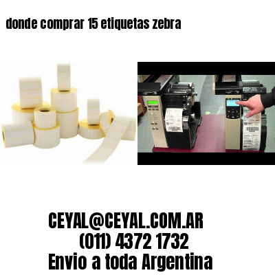 donde comprar 15 etiquetas zebra