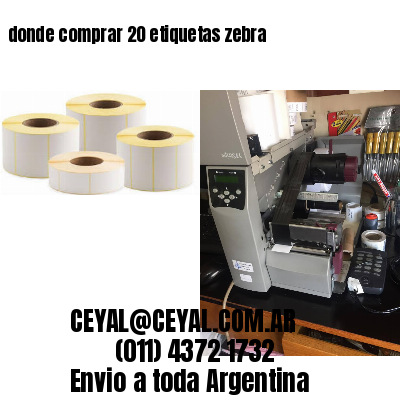 donde comprar 20 etiquetas zebra