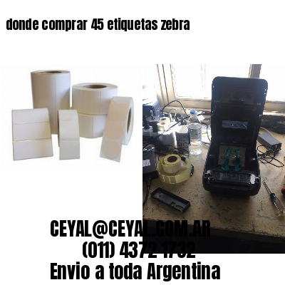 donde comprar 45 etiquetas zebra