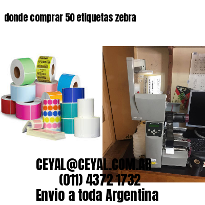 donde comprar 50 etiquetas zebra