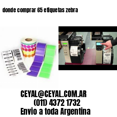 donde comprar 65 etiquetas zebra