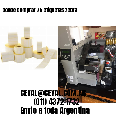 donde comprar 75 etiquetas zebra