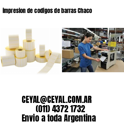 impresion de codigos de barras Chaco