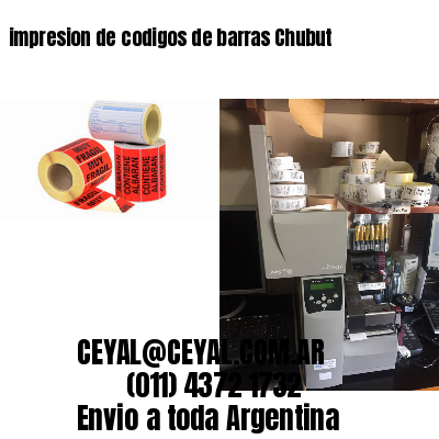 impresion de codigos de barras Chubut