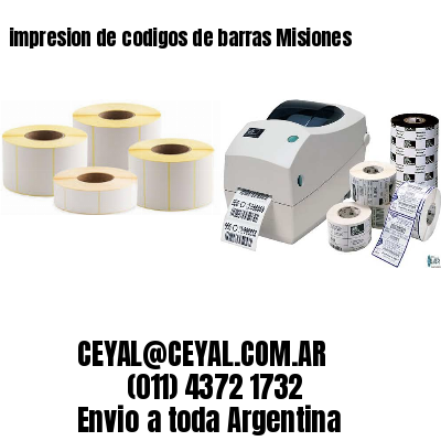 impresion de codigos de barras Misiones