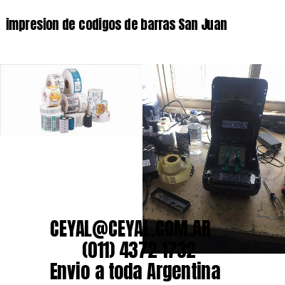 impresion de codigos de barras San Juan