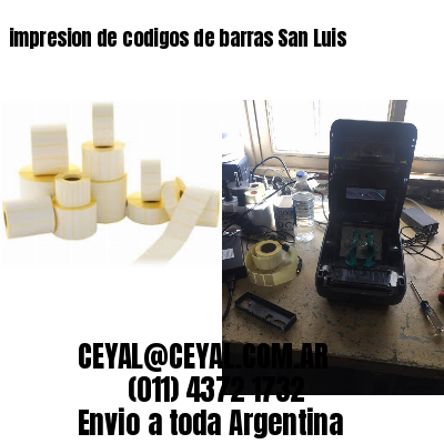 impresion de codigos de barras San Luis