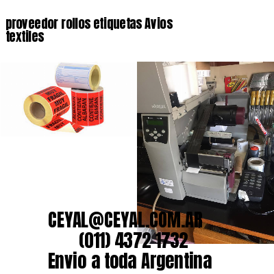 proveedor rollos etiquetas Avios textiles